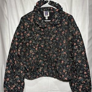 SUI by Anna Sui Quilted Floral Jacket XL | Embroidered | Lined